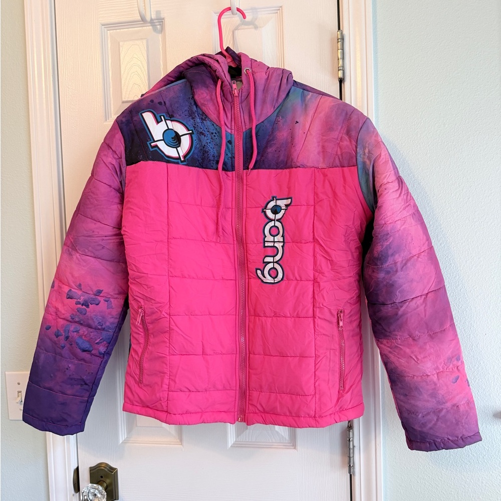 Pink and Purple Women's BANG Ski/Snowboard Jacket M